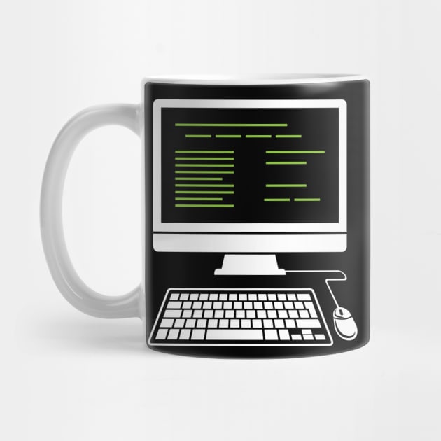 Desktop Computer Coder - Funny Programming by Shirtbubble